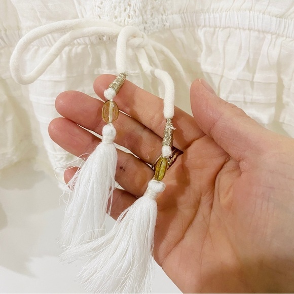 Marea 100% cotton Victorian blouse in off-white - Picture 10 of 14